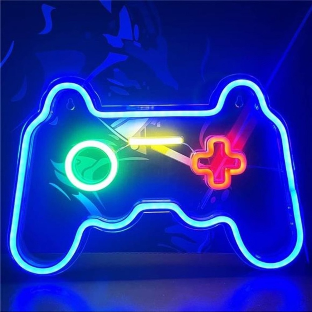 Game Pad Neon Signs for Wall Decor, Neon Lights for Teen Room Decor, Gamer Stuff